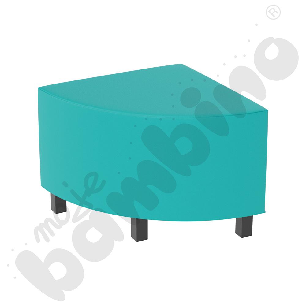 Pufa Universum 1/4 koła narożna, tkanina MT11