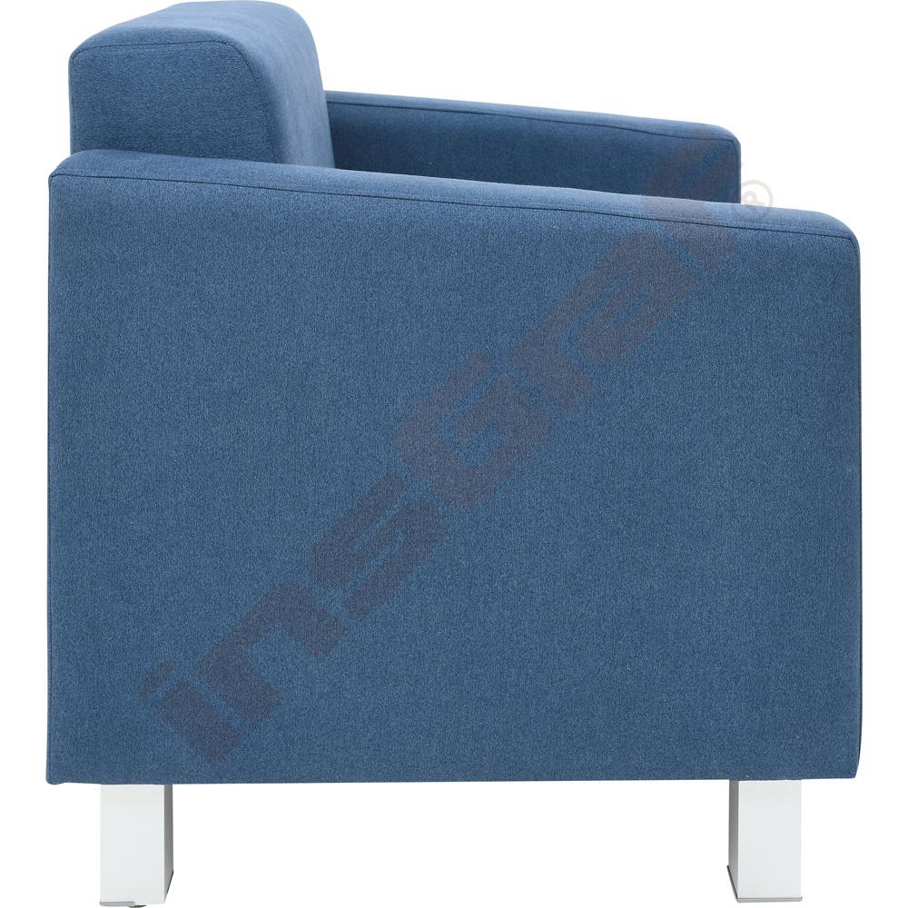 Křeslo Relax modré - čtvercové nožky