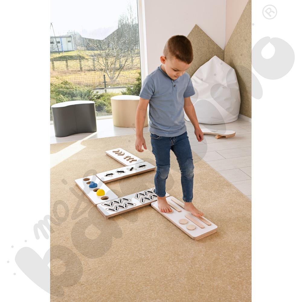 Ścieżki sensoryczne Good Wood - białe - MED