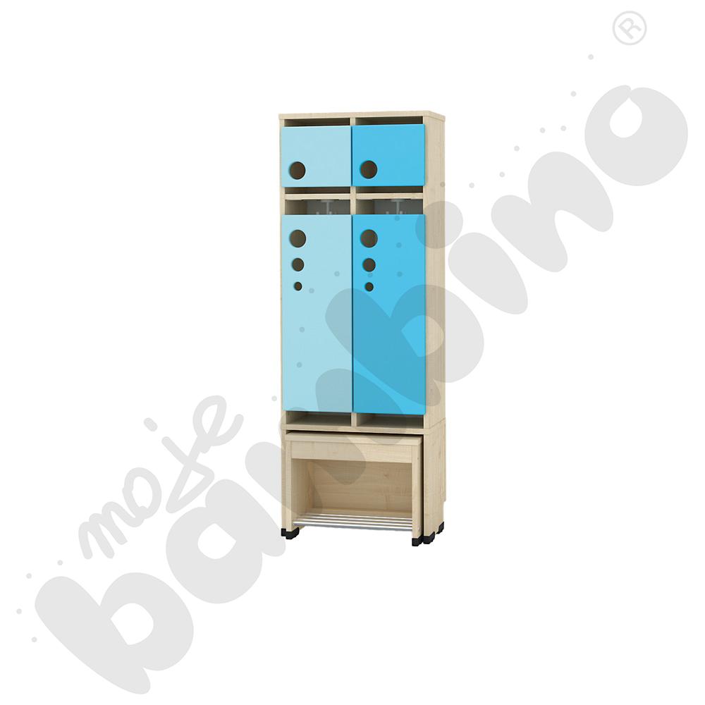 Szatnia Kropla z wysuwanym siedziskiem 2-os., wys. 35 cm 