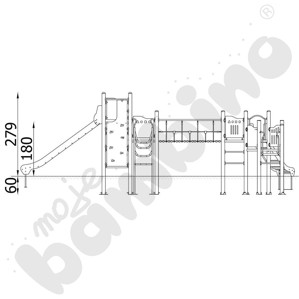Orbis - platforma 10, metalowe słupy