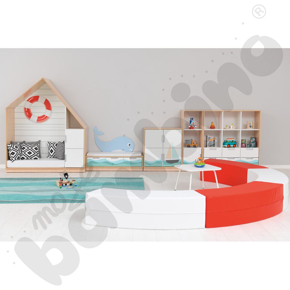 Quadro - zestaw Morze 90 st., cichy domyk, skrzynia klon jasny