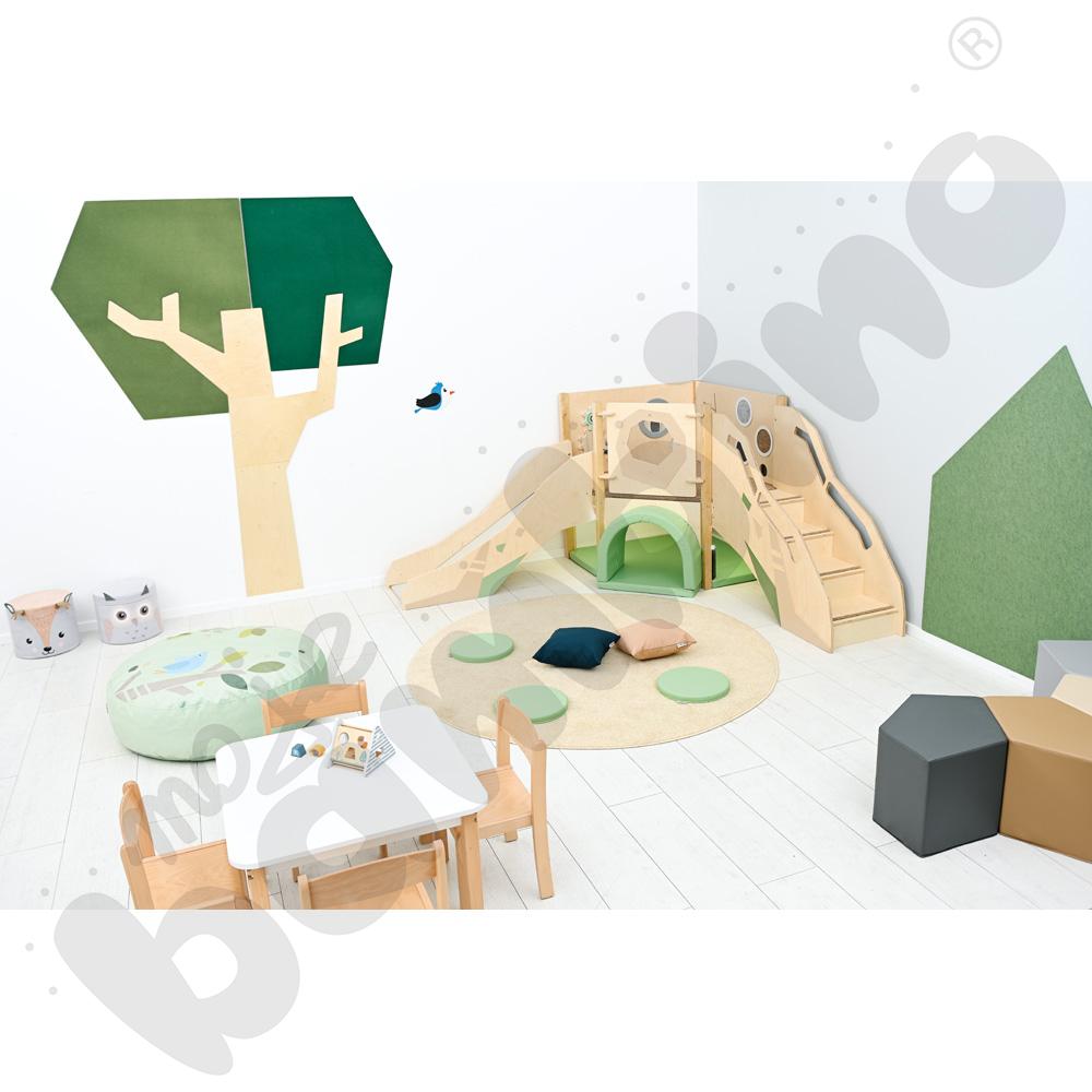 Kącik Leśny zakątek z elementami sensorycznymi