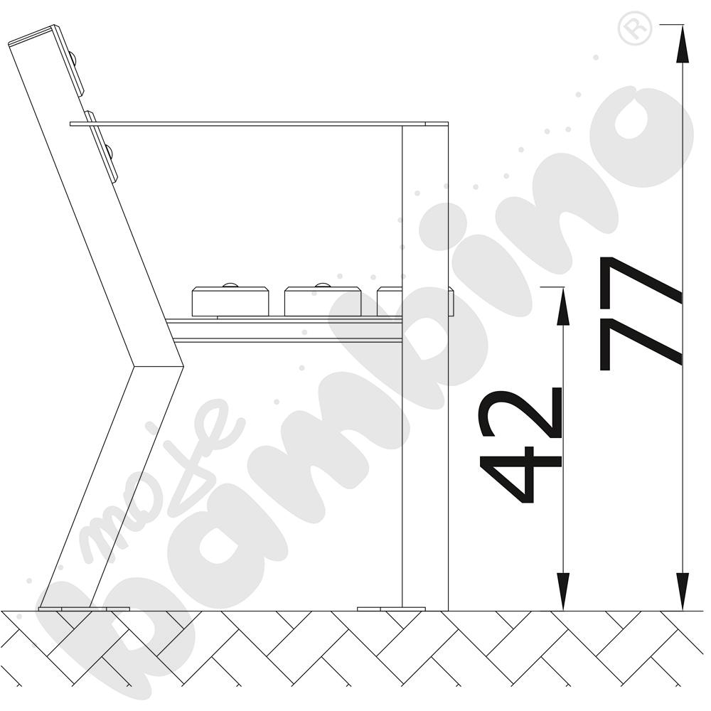 Krzesło Gladiator, mahoń