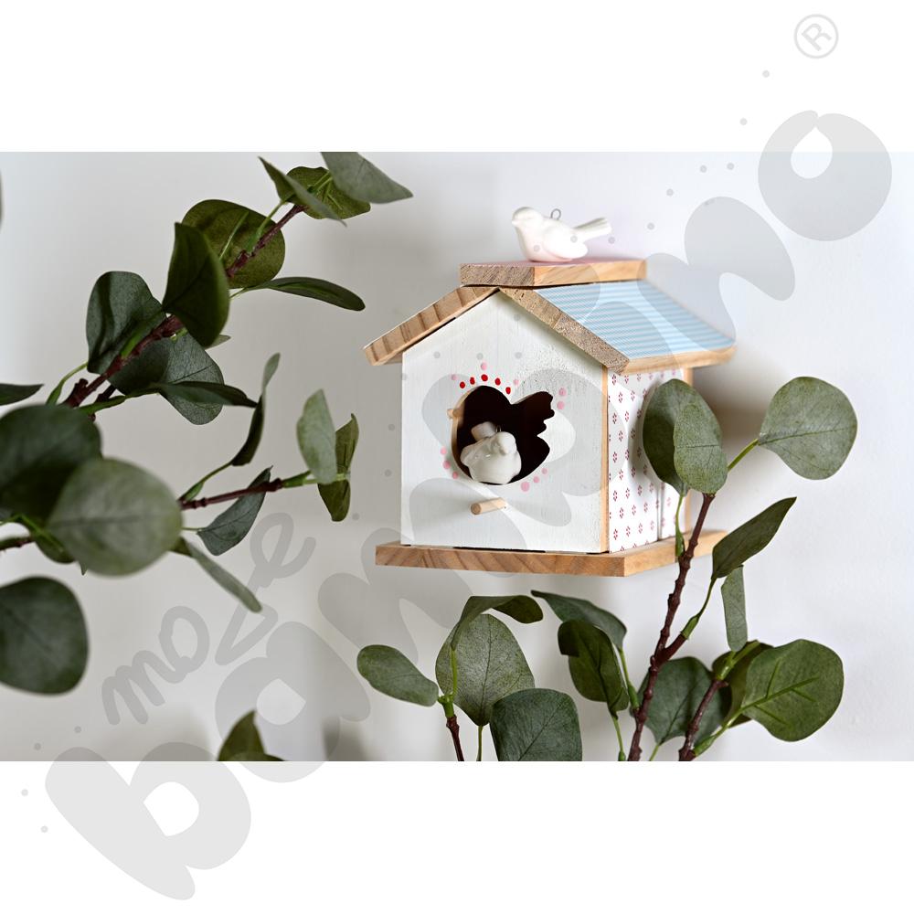 Domek dla ptaków do ozdabiania