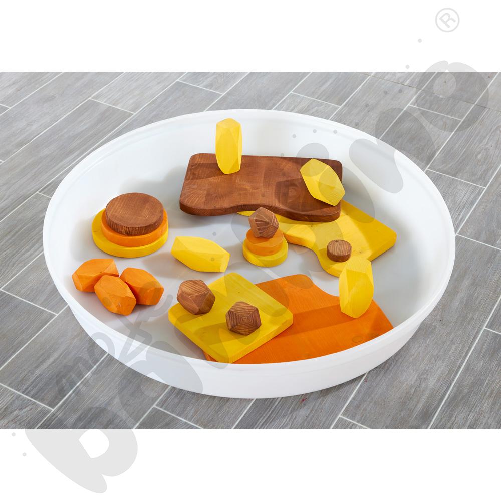 Drewniane kamienie w kolorach pustyni