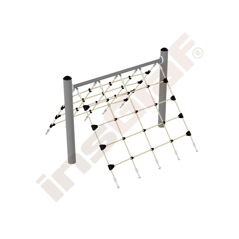 Kletternetz Zelt, beige-schwarz
