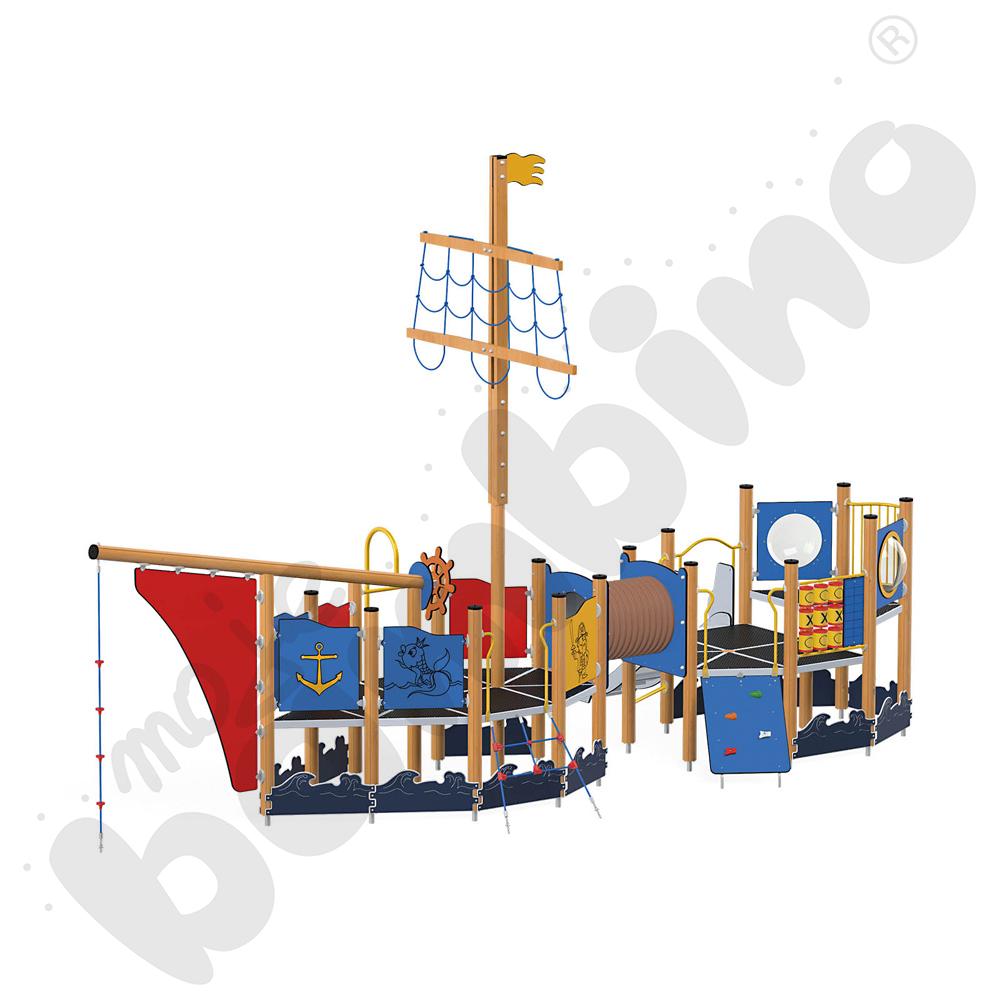 Statek Diasa, drewniane słupy