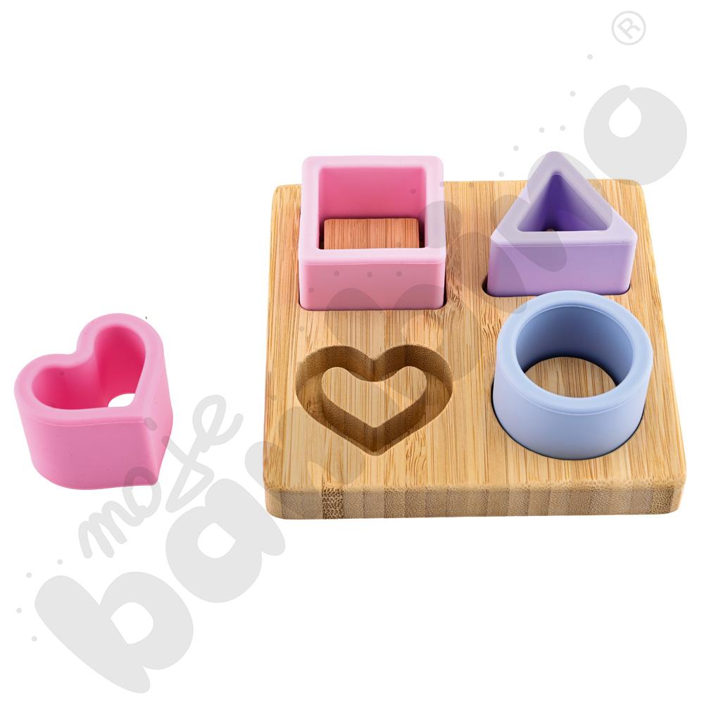 Układanka silikonowa malucha, mix kolorów