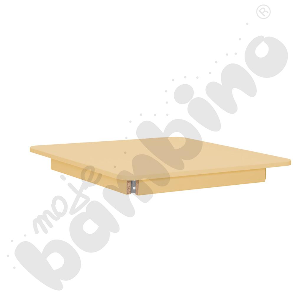 Blat Pastel kwadratowy 80 x 80 żółty