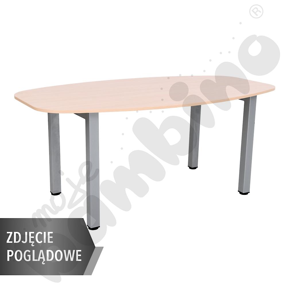 Stół owalny Grande 120 x 200 cm – biały