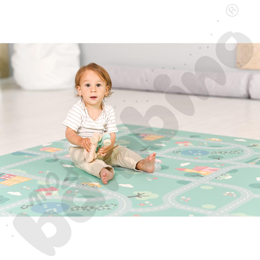 Dywan winylowy - miasteczko Zosi