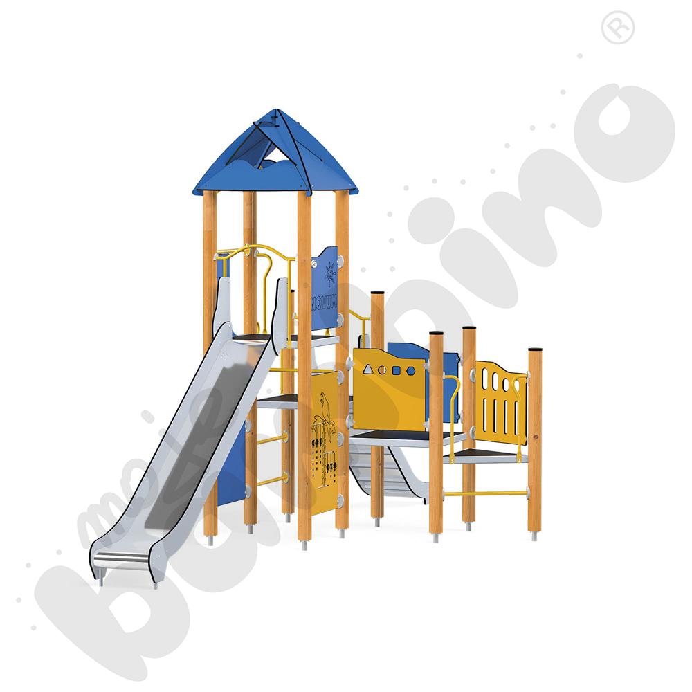 Orbis - wieża 17, drewniane słupy