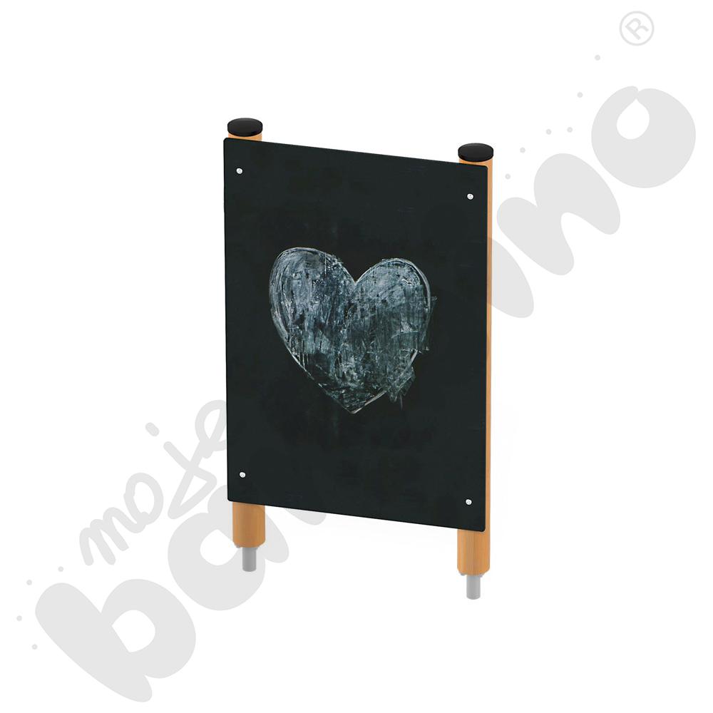 Tablica do rysowania, drewniane słupy