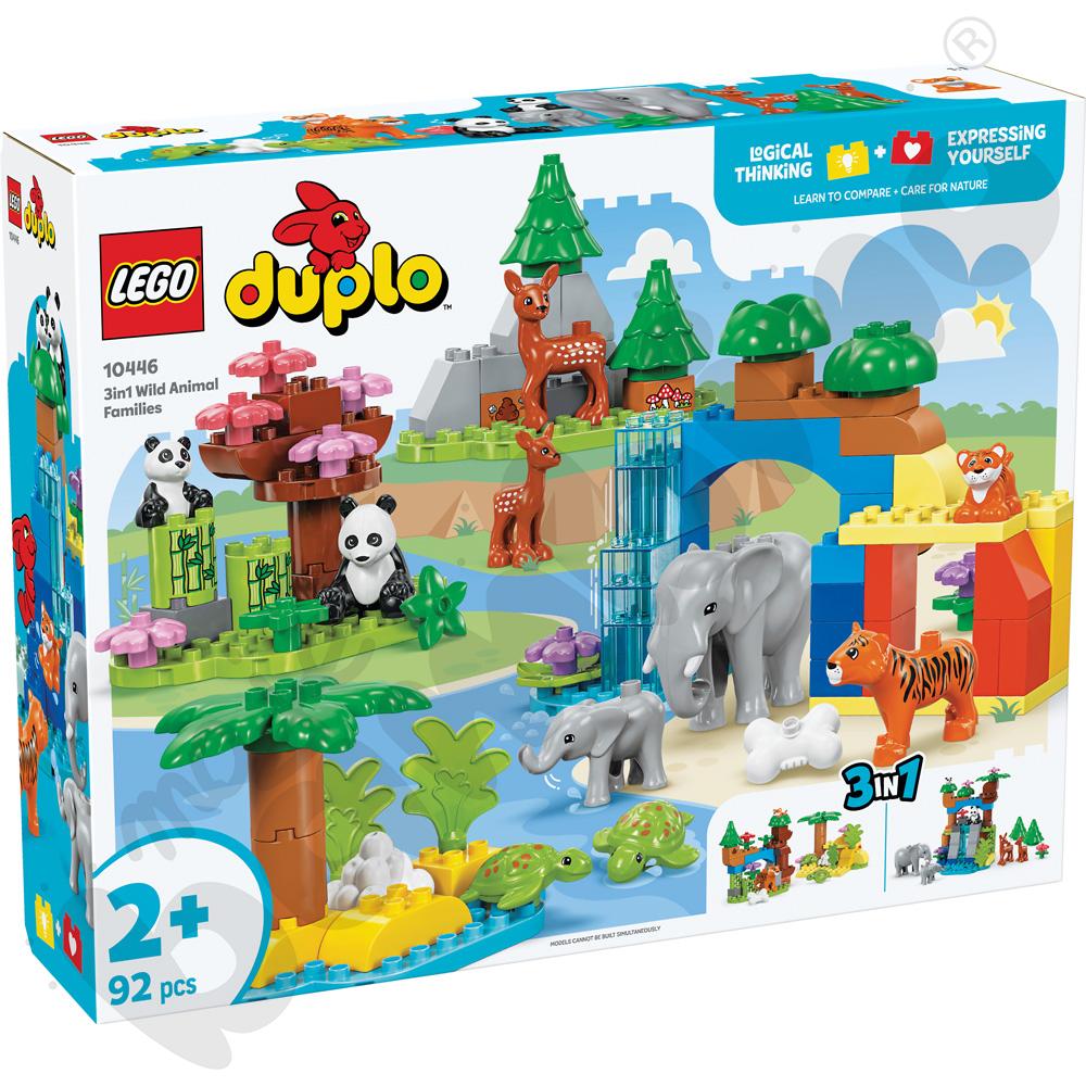 LEGO® Duplo Rodziny dzikich zwierząt 3 w 1