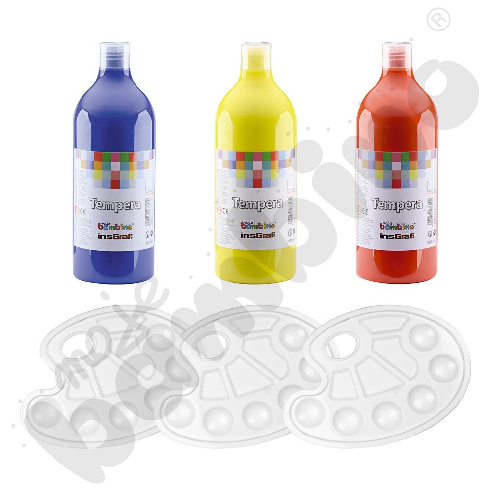 Zestaw temper z paletkami