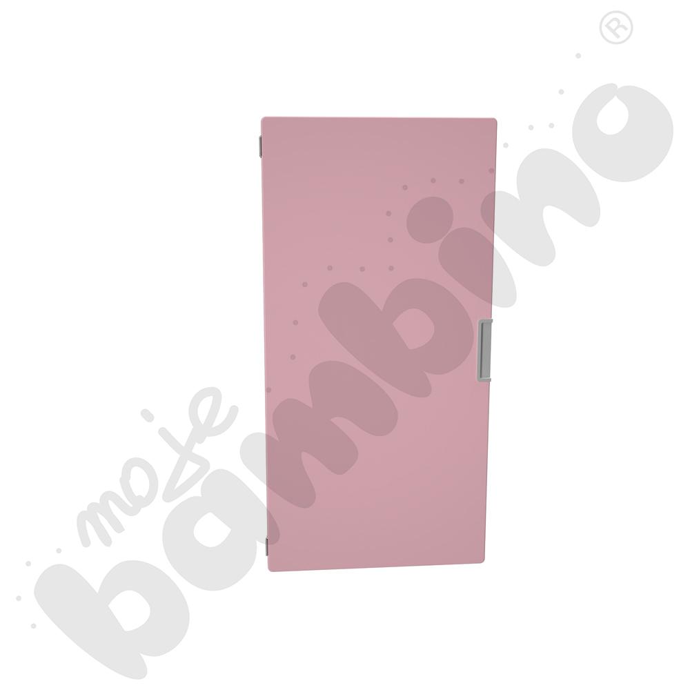 Quadro - drzwiczki średnie 90, cichy domyk - różowy pastel