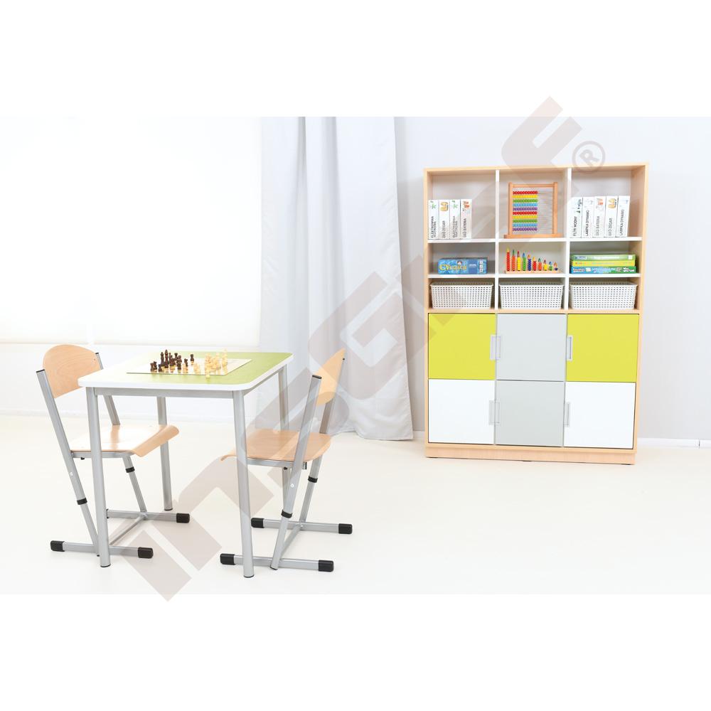 Quadro - nadstavec M s 2 predelmi a policou, javor