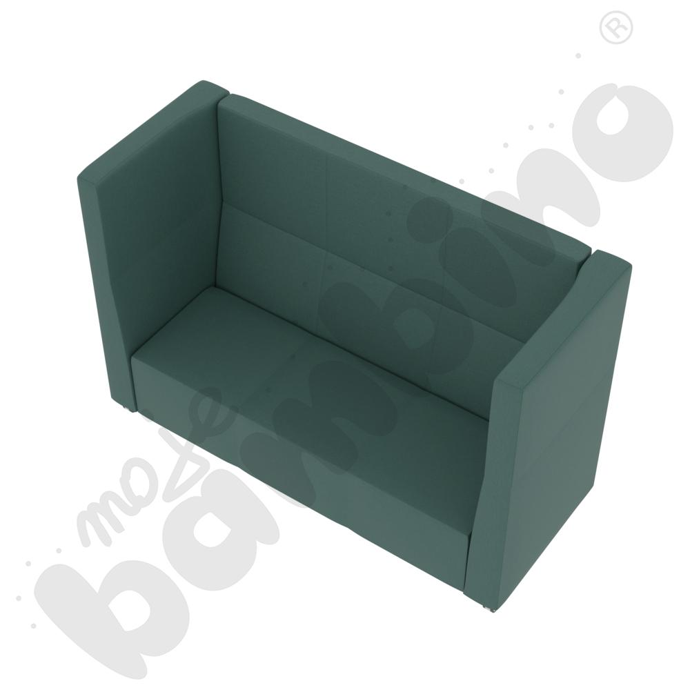Sofa Universum 3-os. wys. 133 cm, 2 boki średnie, na kółkach, tkanina KG10