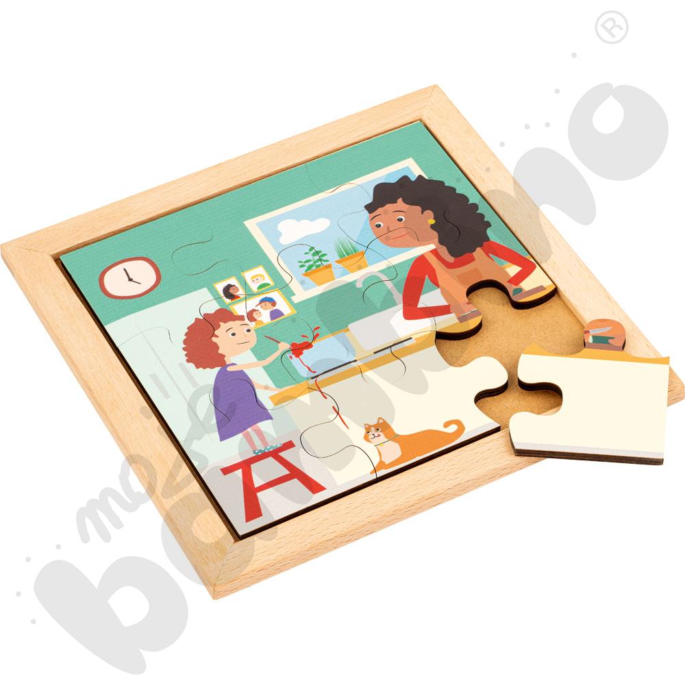 Puzzle malucha - w kuchni