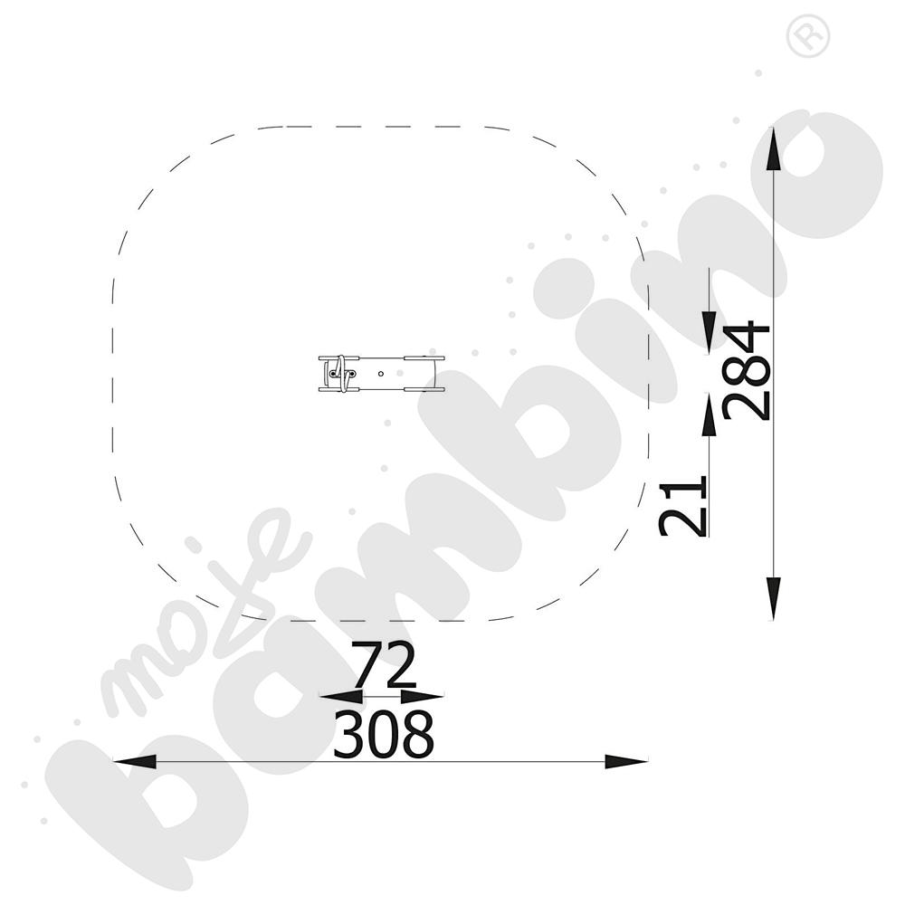 Robinio - auto na podstawie betonowej
