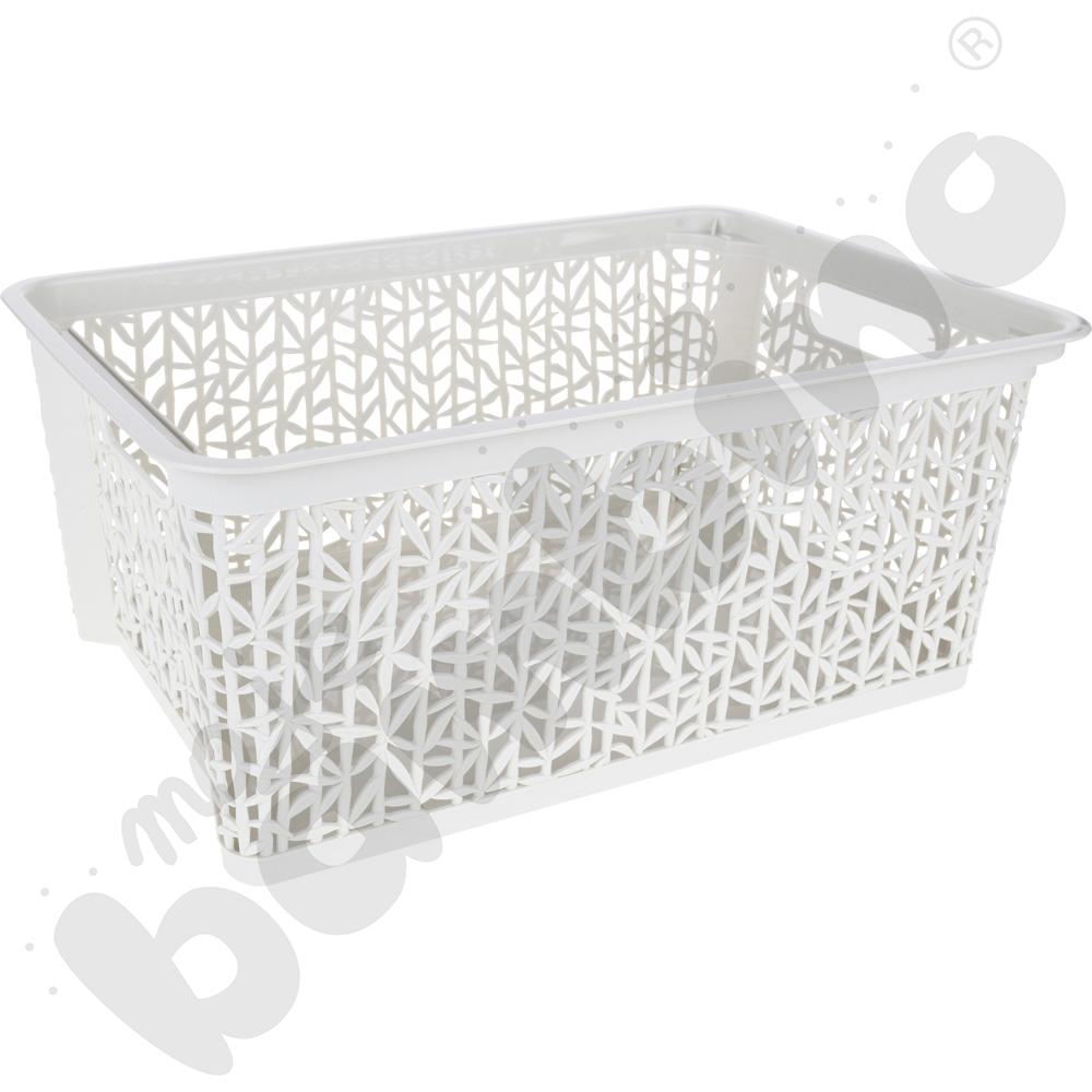 Koszyk Bamboo wys. 12 cm biały