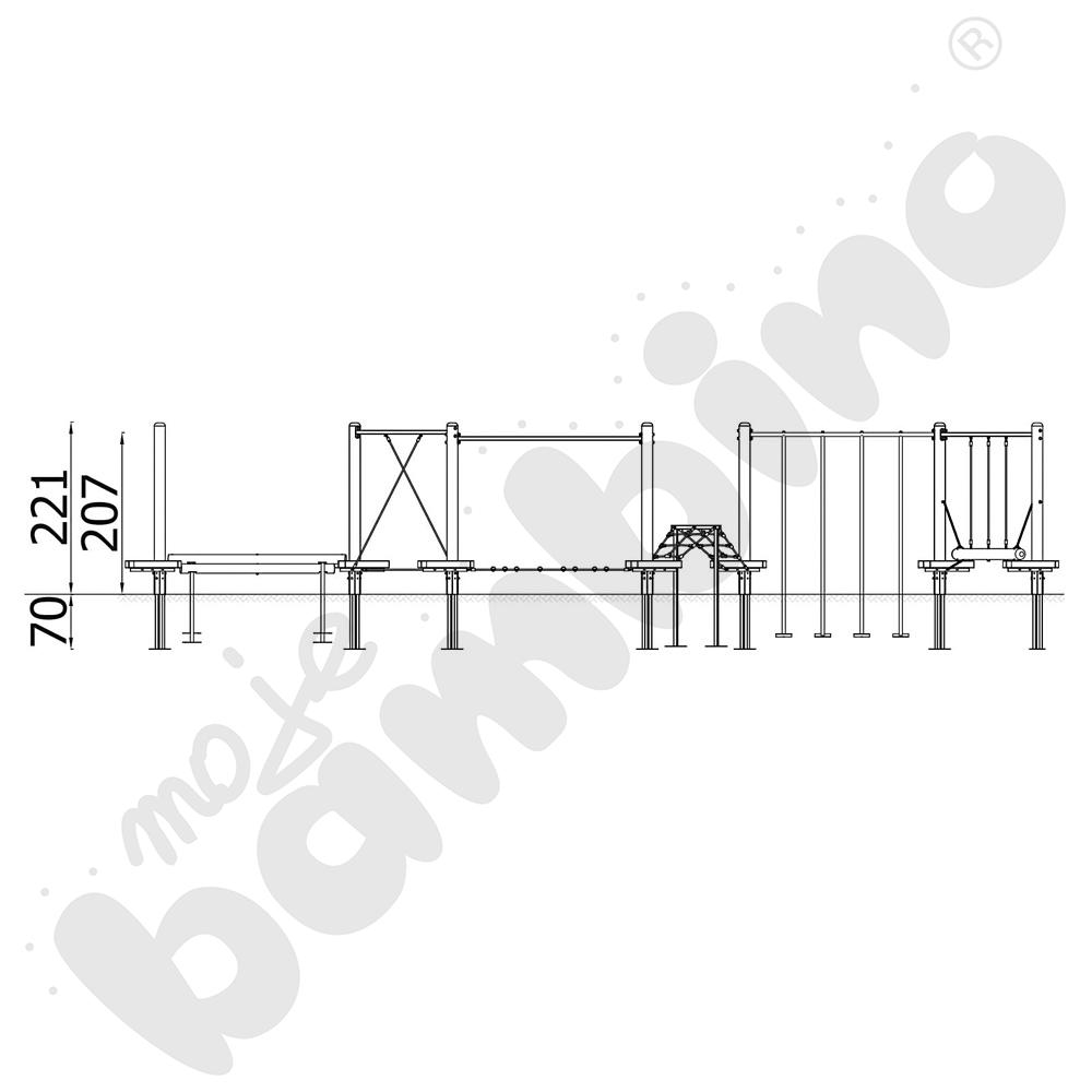 Mini Park Linowy 145 Drewno