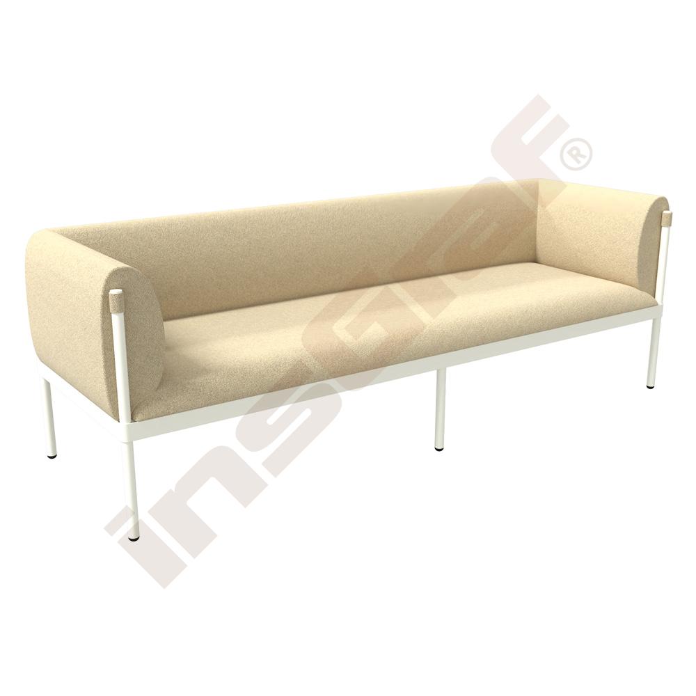 Dreisitzer Stilt, niedrige Lehne, beige