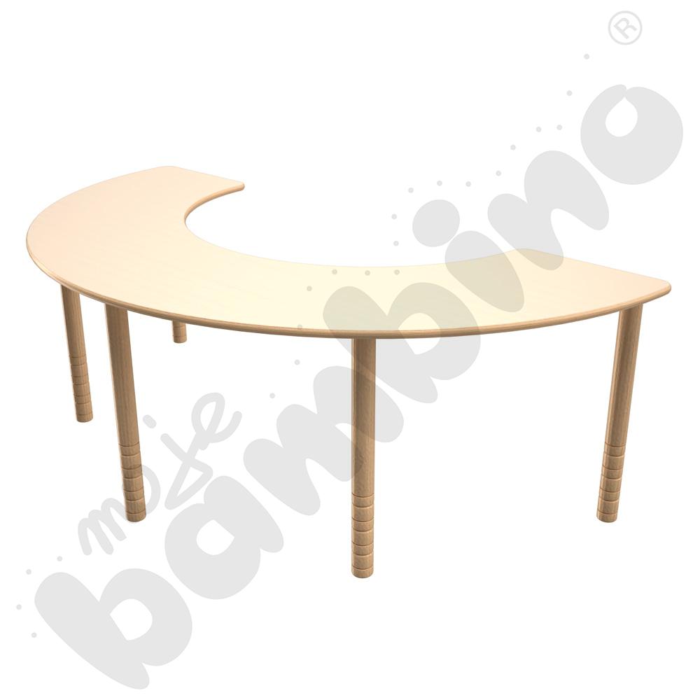 Stolik do karmienia - podkowa rozm. 40-58 cm - blat klon