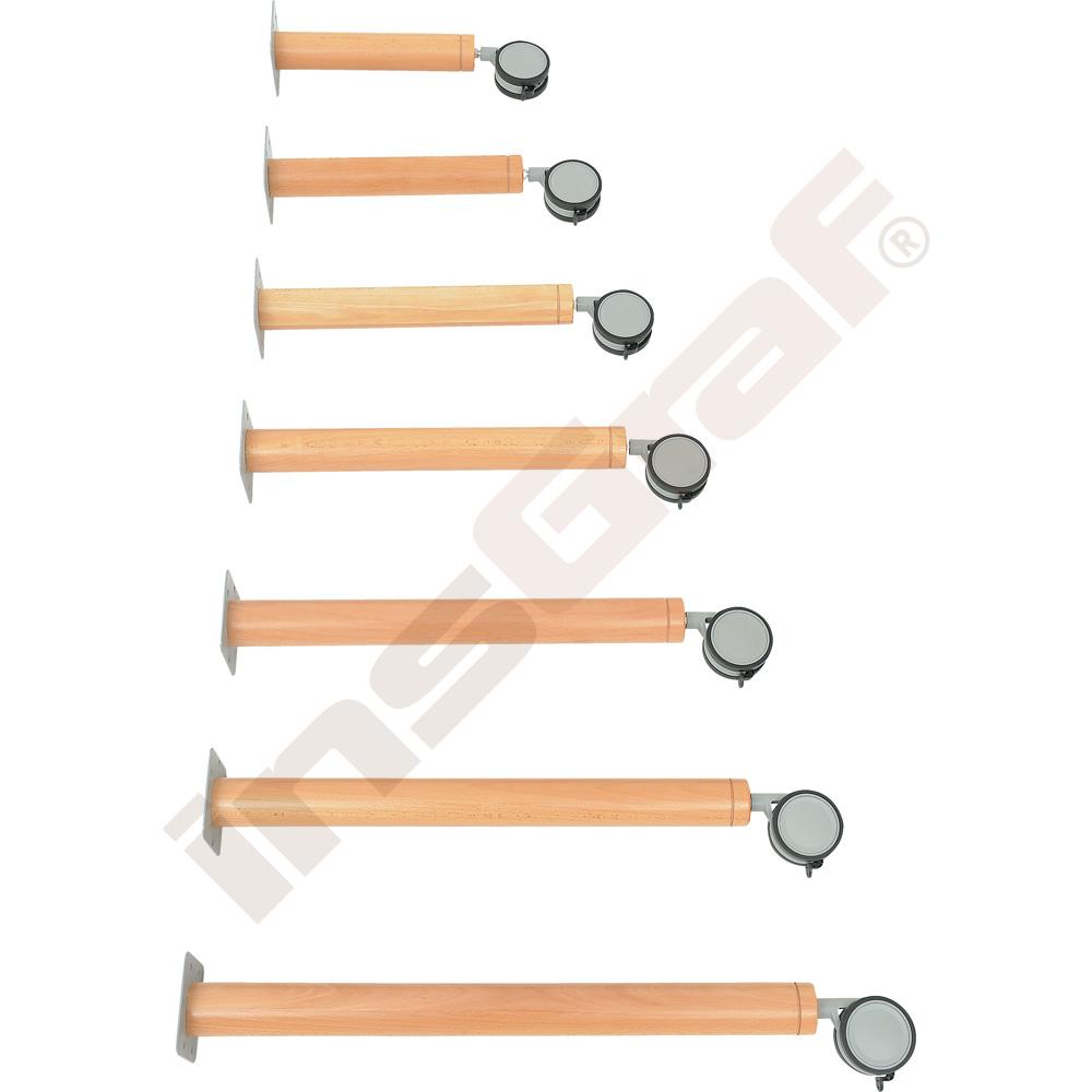 Sada nôh (mix) k stolovým doskám Flexi, výška 40 cm - k stoličkám 21 cm (veľ. 0)