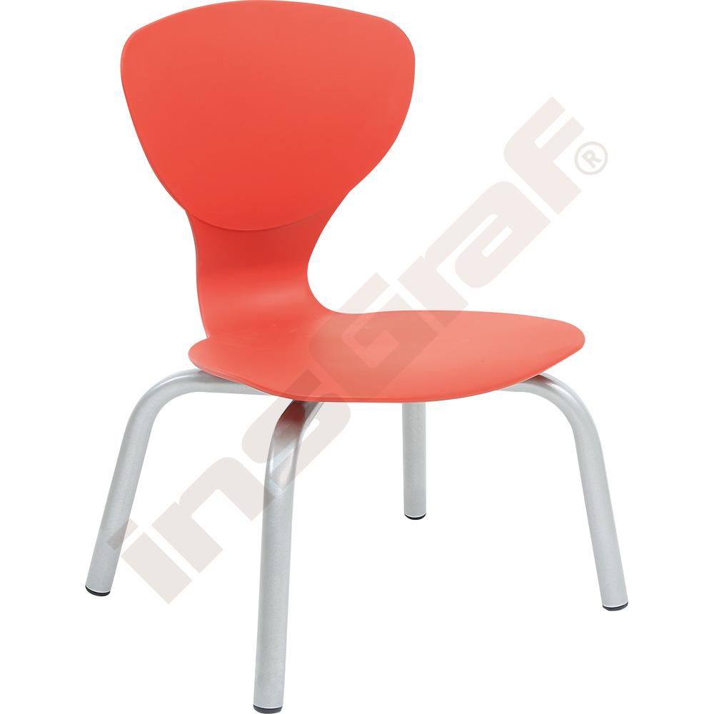 Stuhl Flexi 3, SH 35 cm, feuerrot