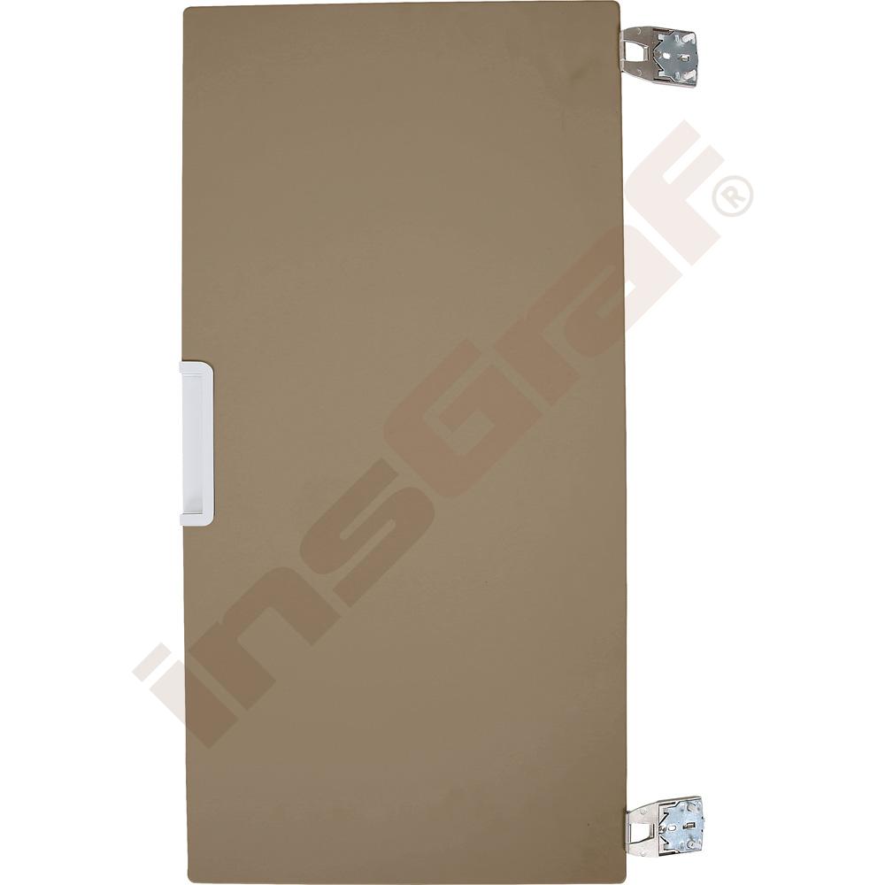 Quadro - dvířka střední 90° pro montáž ke korpusu, tiché zavírání - hnědá