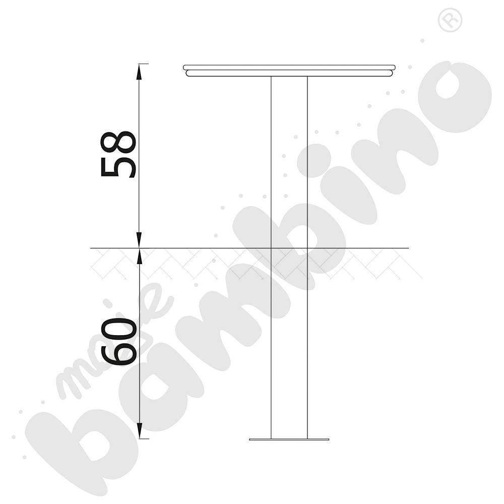 Stolik z sitkiem okrągły