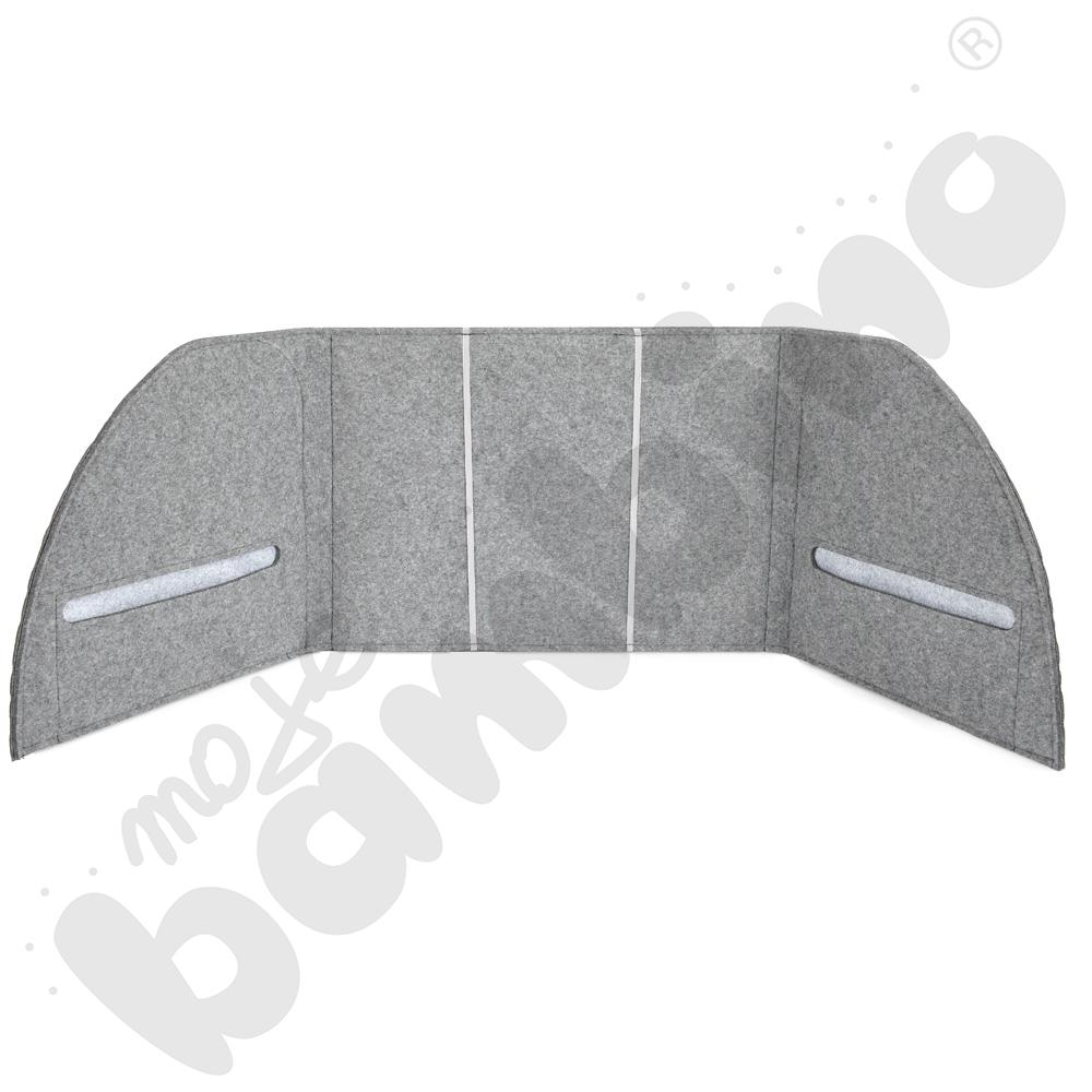 Parawan akustyczny na blat - szary