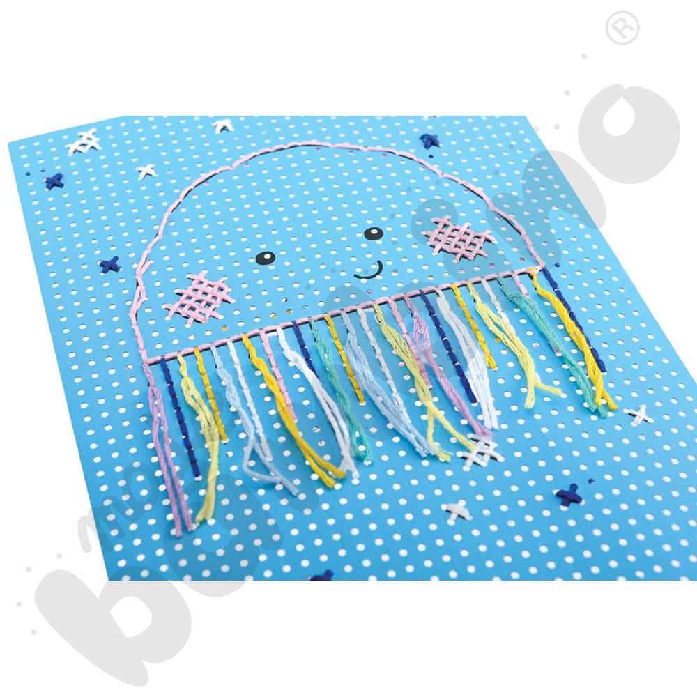 Kartonowe wyszywanki - zwierzęta