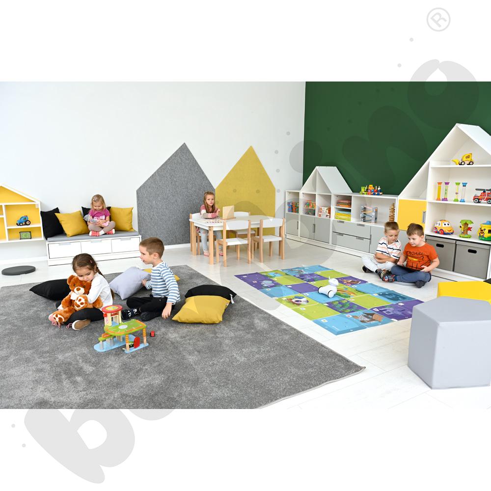 Dywan jednokolorowy - szary 2 x 3 m