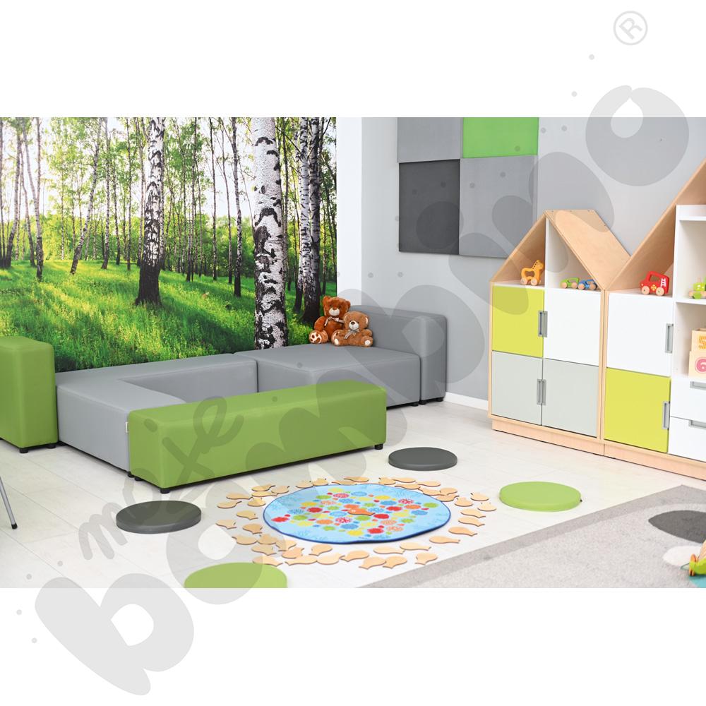 Quadro - szafka domek z 2 półkami, klon jasny