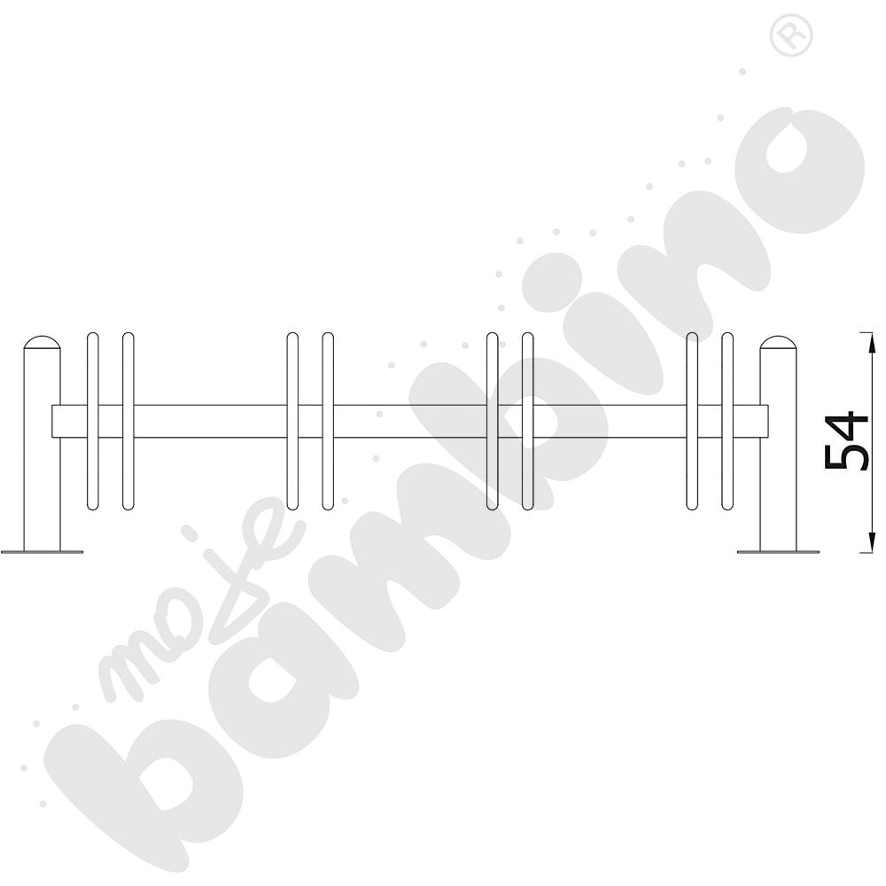 Stojak na rowery - 4 stanowiska