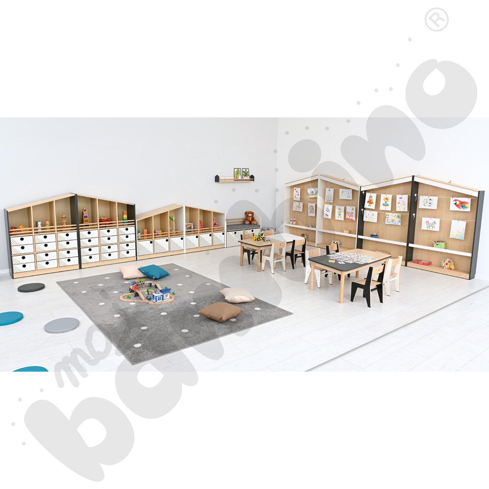 Szafka na prace plastyczne FLO lewa antracyt