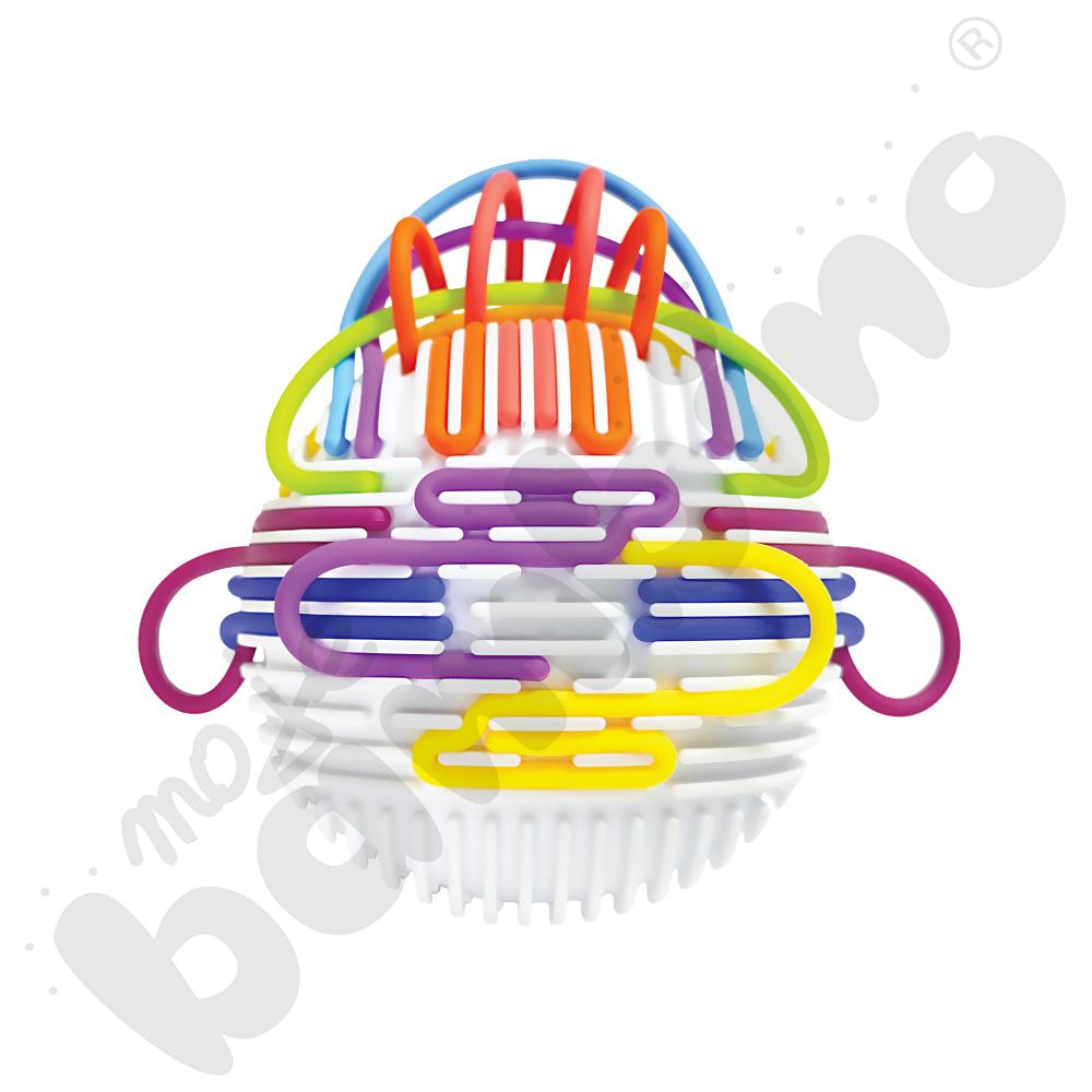 Piłka sensoryczna z kolorowymi paskami