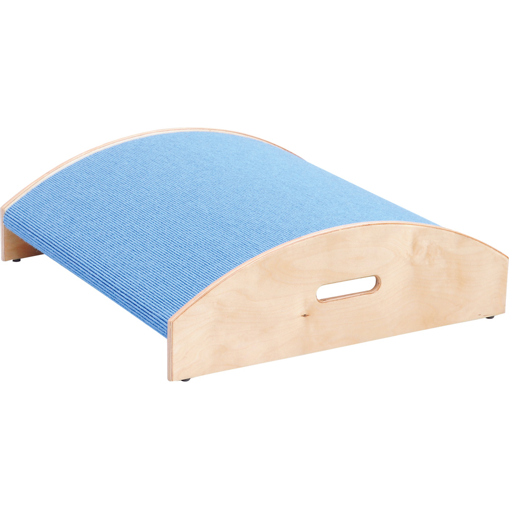 Štvorcové pódium vypuklé, výška 10 cm - bledomodré