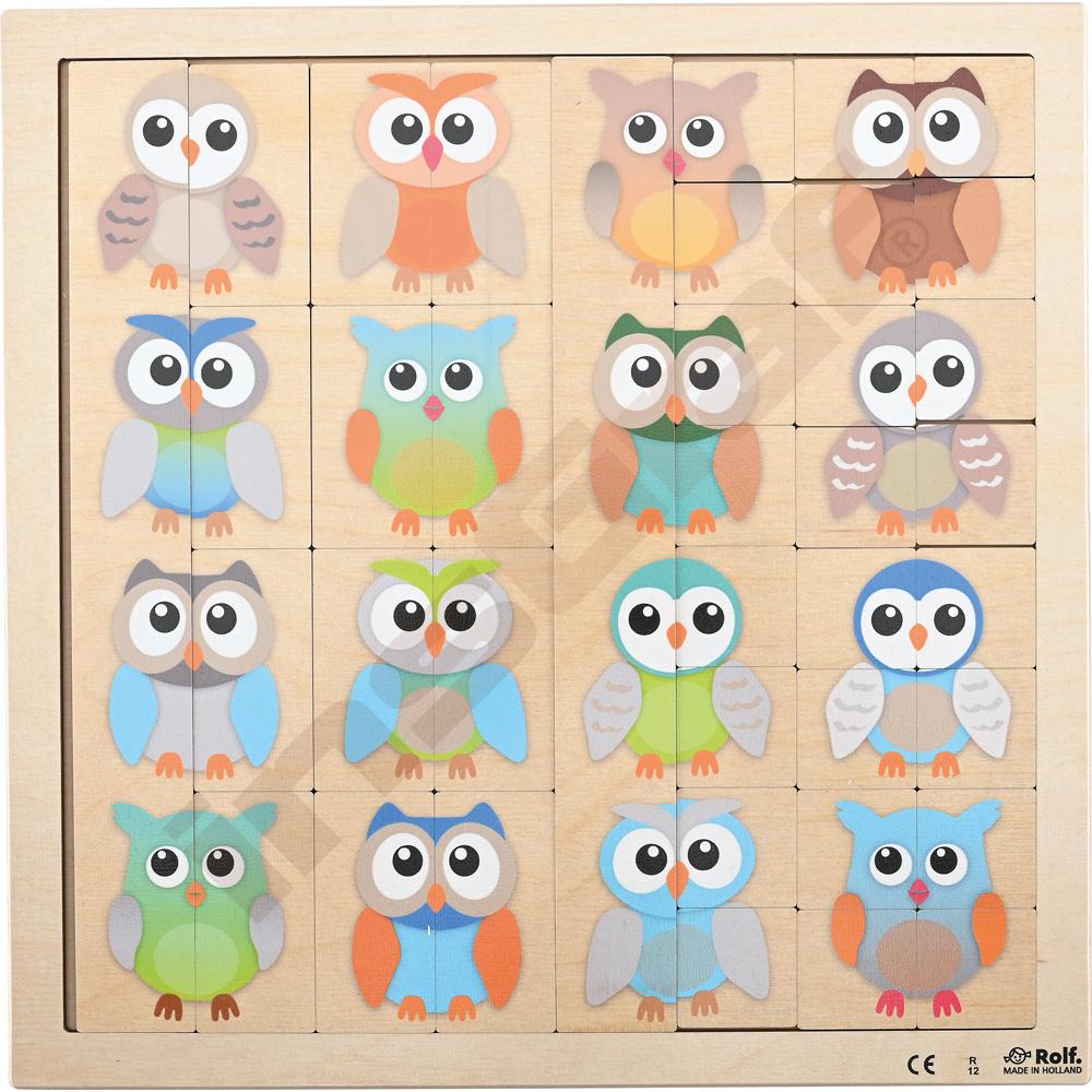 
Holzpuzzle - Eulen
