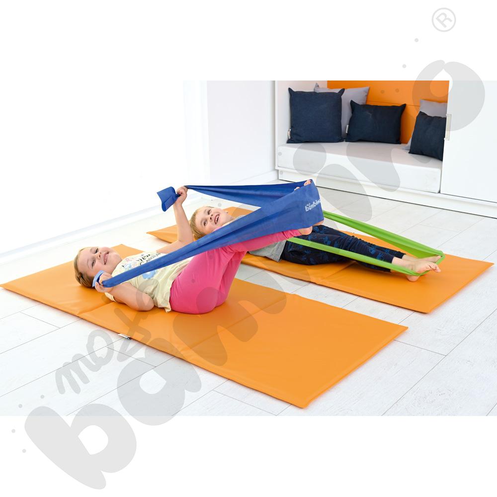 Materac gimnastyczny pomarańczowy - mata - MED