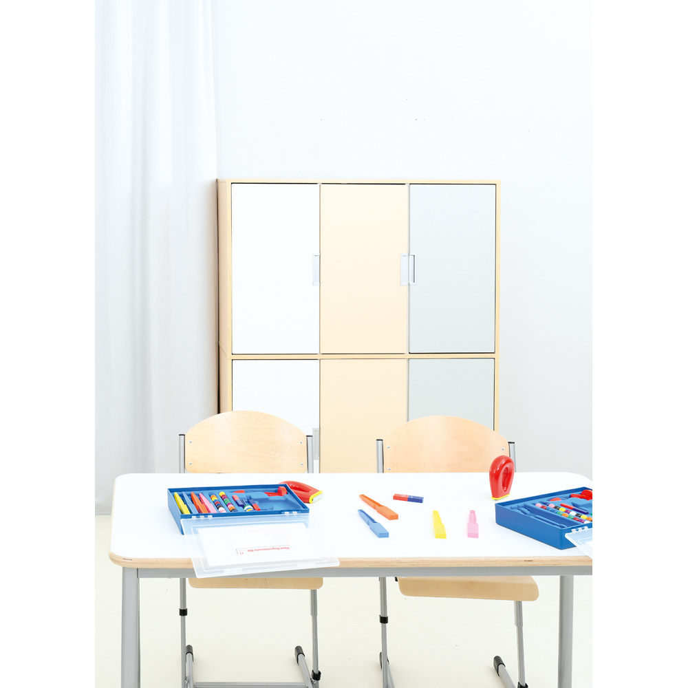 Quadro - nadstavec M s 2 predelmi a policou, javor