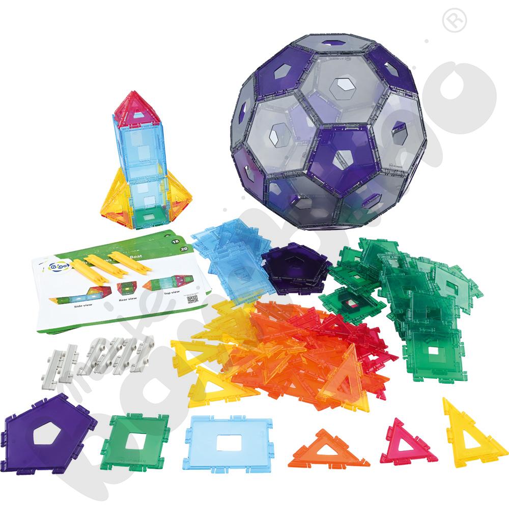 Klocki Gigo - Edukacja - zestaw geometryczny, 165 elem.