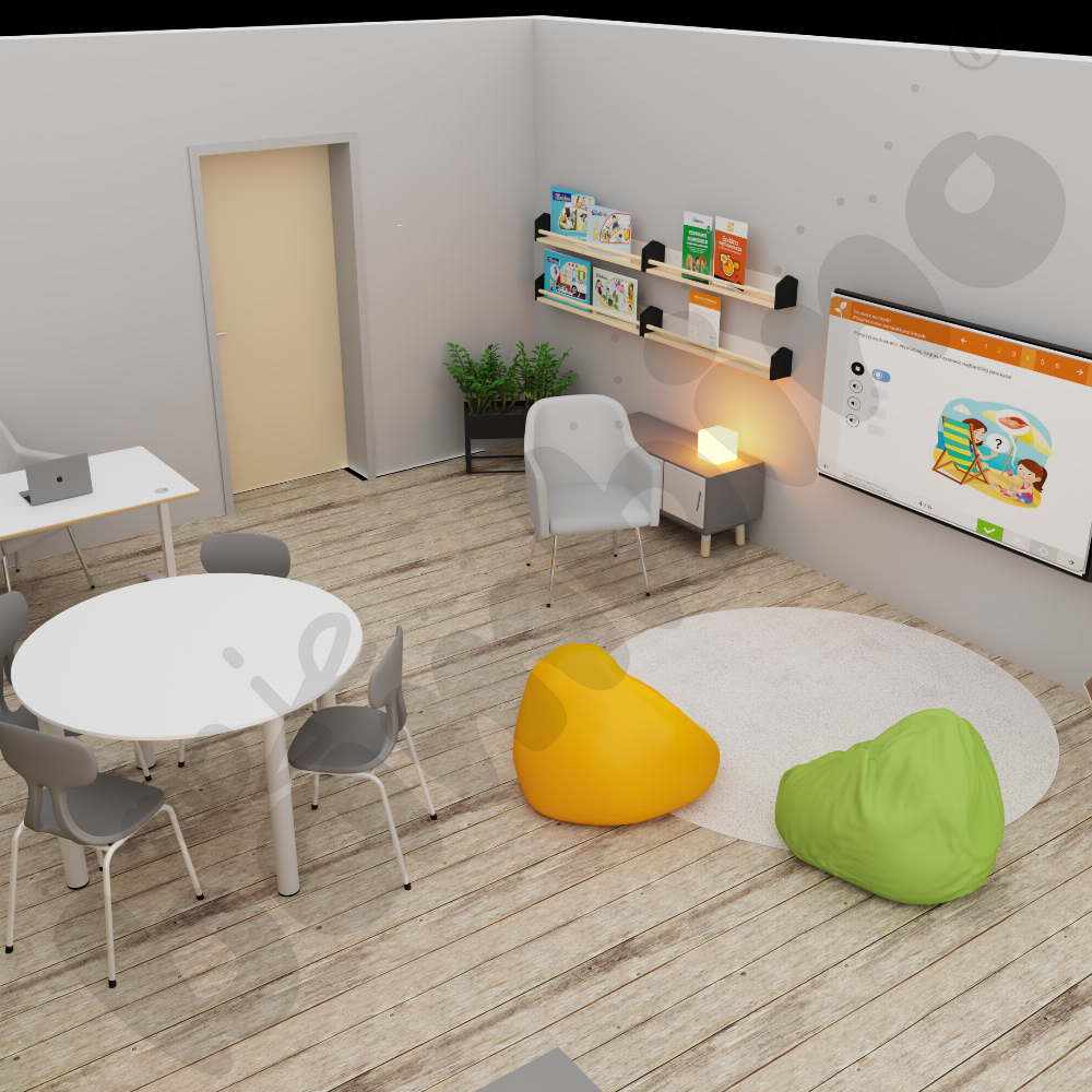 Kącik wyciszenia w gabinecie psychologa