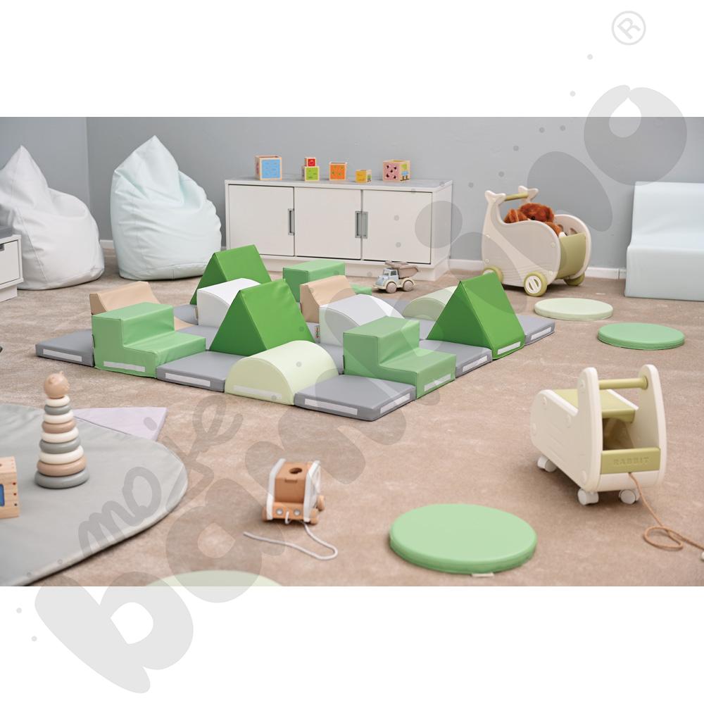 Zestaw piankowy MIĘKKIE PRZESZKODY, 6 kształtów, 25 elem - MED