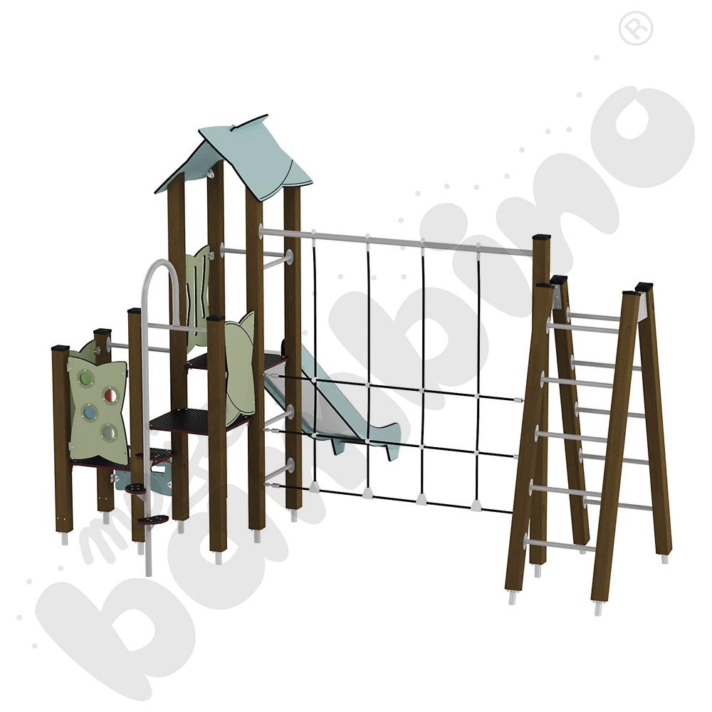 Zestaw Urbi 7, słupy drewniane C