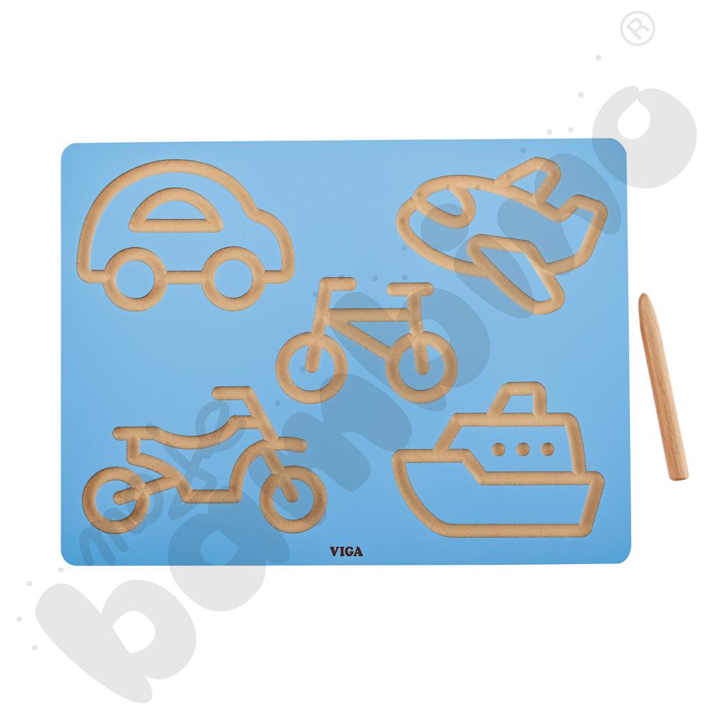 Tabliczka z alfabetem - transport