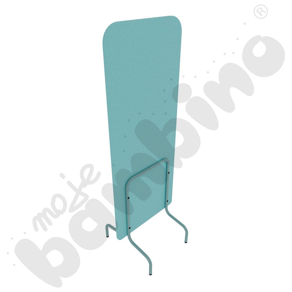 Parawan Versa 60x170 cm z filcowymi stopkami, stelaż turkusowy, tkanina RO20